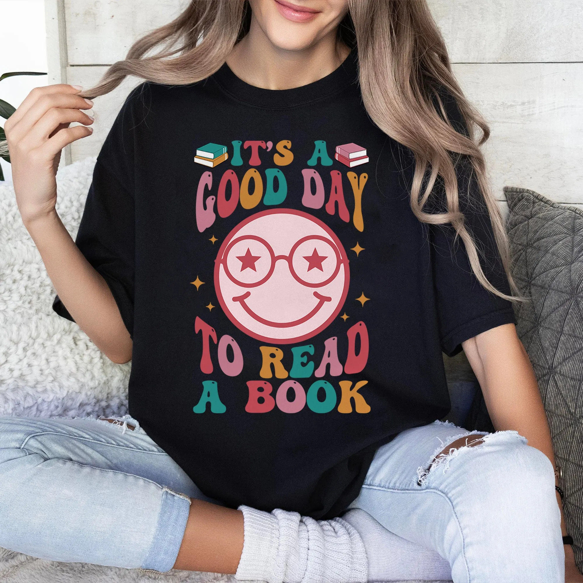 It’s A Good Day To Read A Book T-shirt, Reading Shirt, Bookish Hoodie, Book Lover Shirt, Gift For Book Lover Teacher, Librarian Gifts