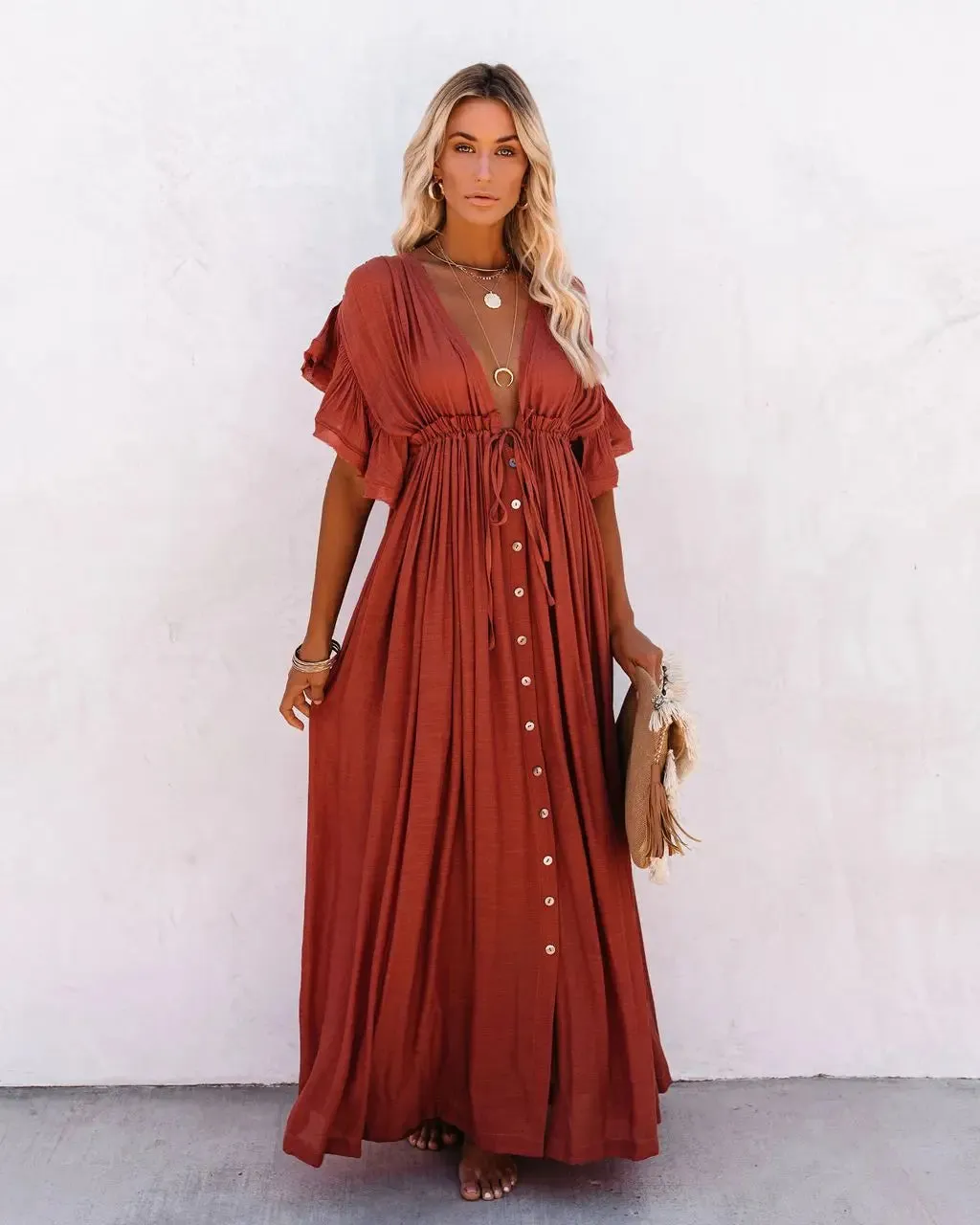 Jane - Long beach dress