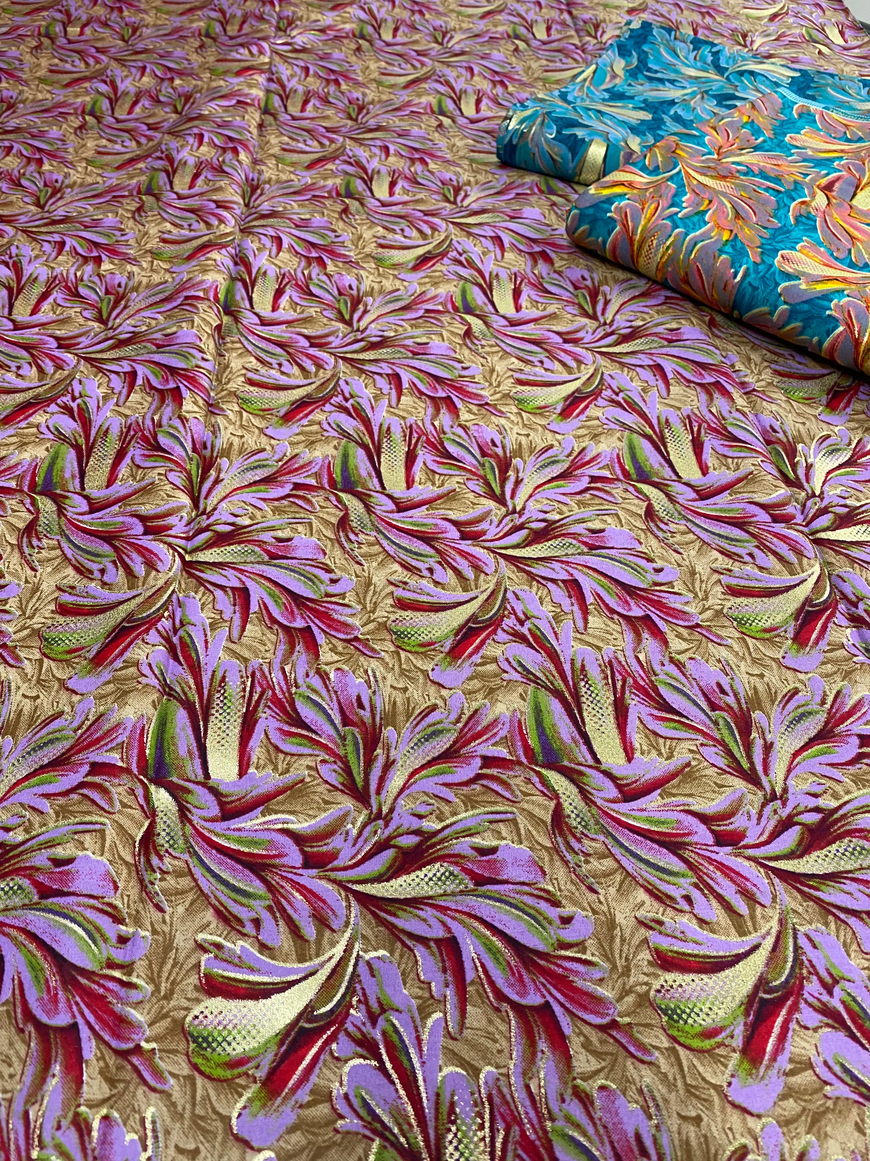 Java Golden￼ print fabric ￼