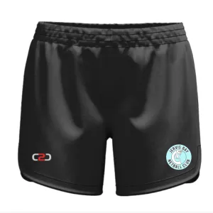 JBNC Jervis Bay Netball Curved SlimFit HP Shorts Pro Black Girls/Ladies