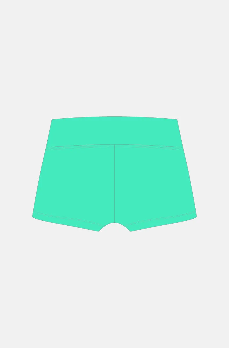 Jnr Spring Green Waistband Shorts