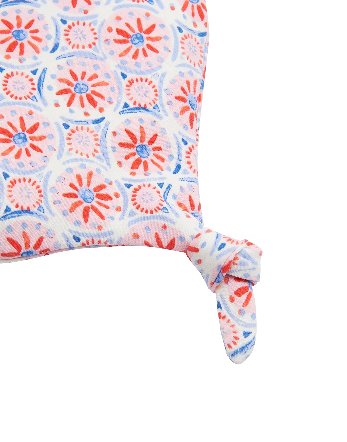 Joules Single Knot Baby Hat - Cream Summer Mosaic
