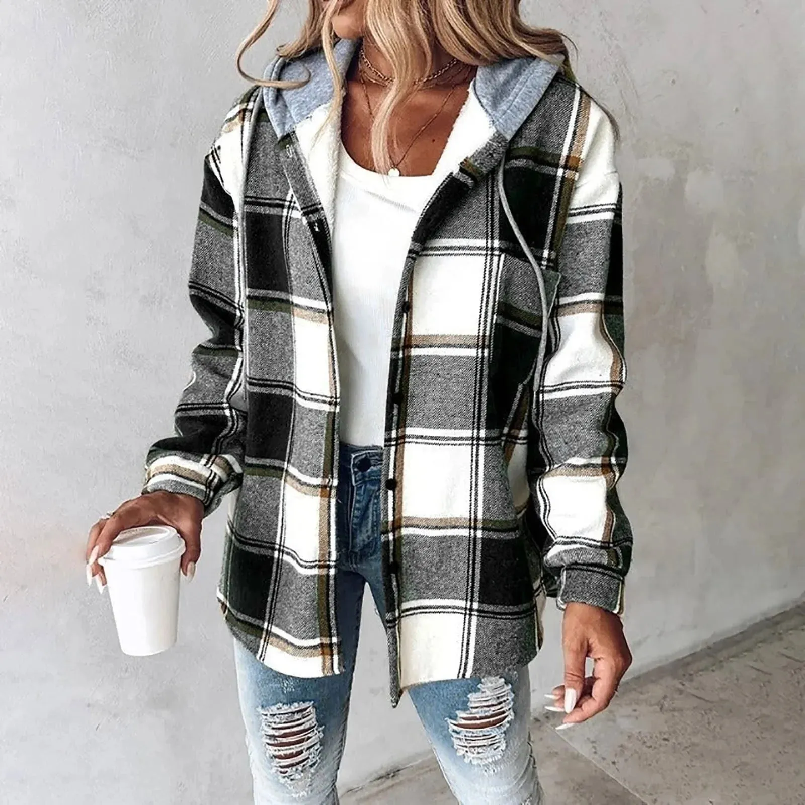 Kaitlyn | Cozy Plaid Jacket