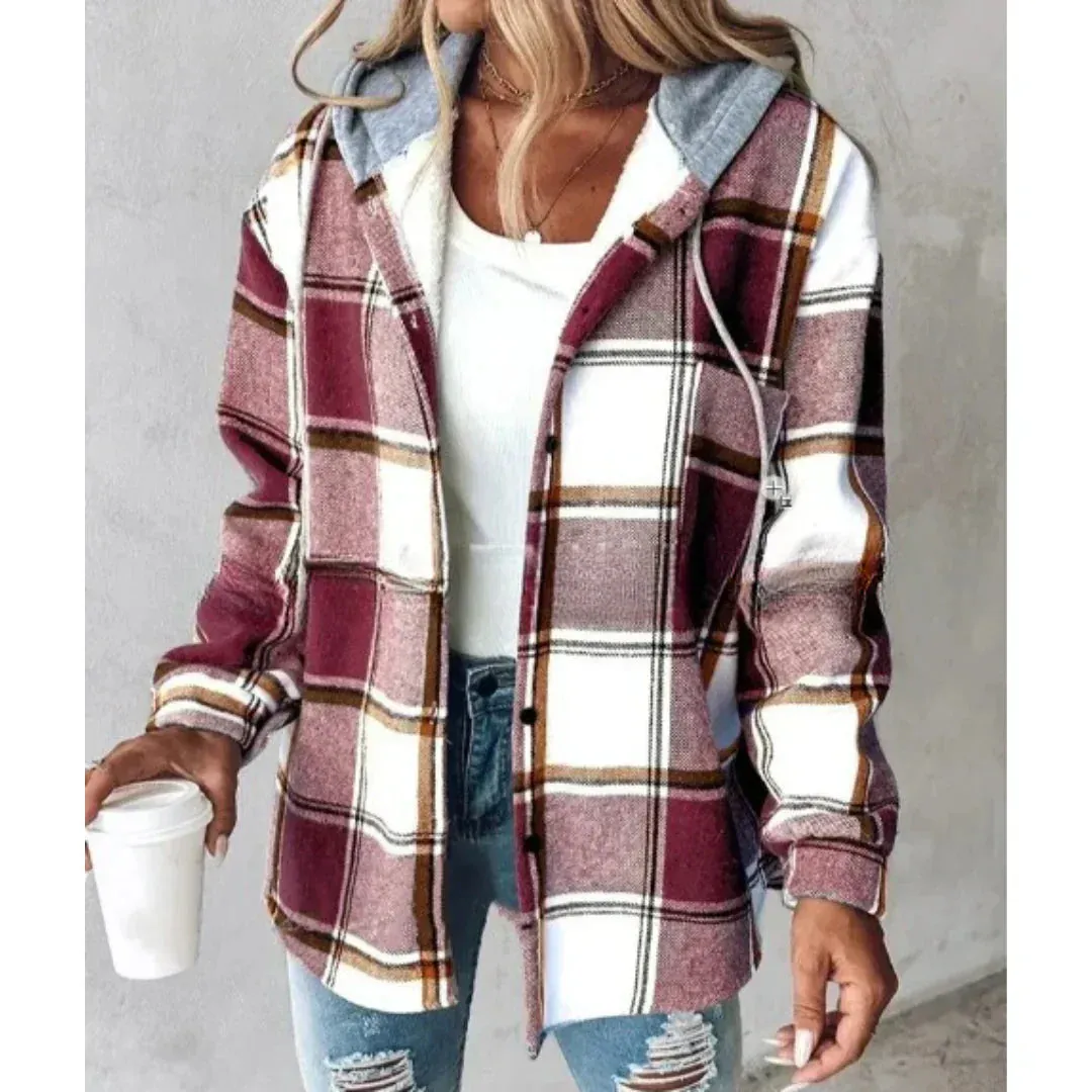 Kaitlyn | Cozy Plaid Jacket