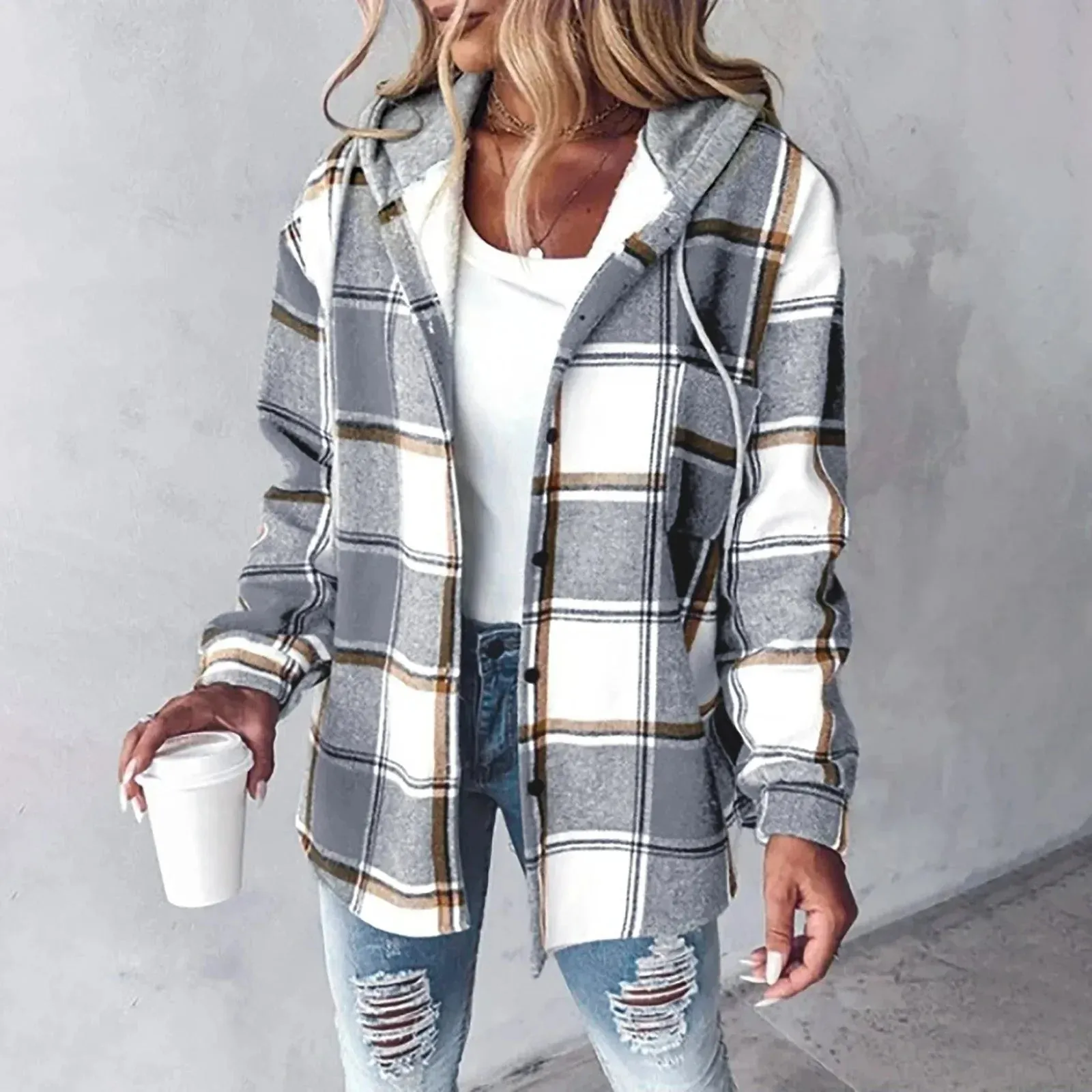 Kaitlyn | Cozy Plaid Jacket
