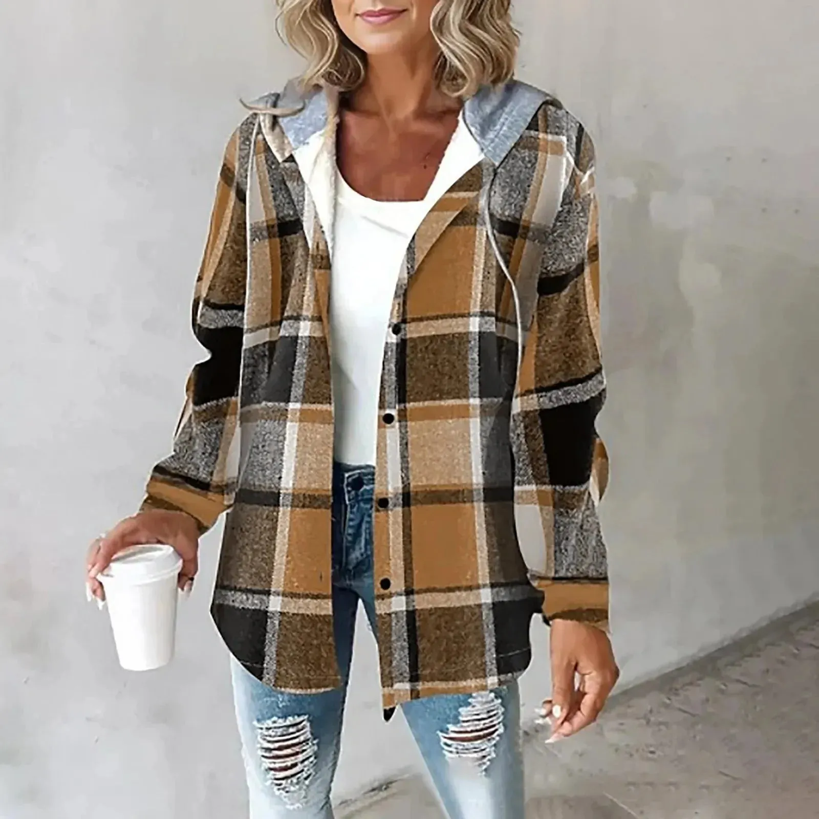 Kaitlyn | Cozy Plaid Jacket