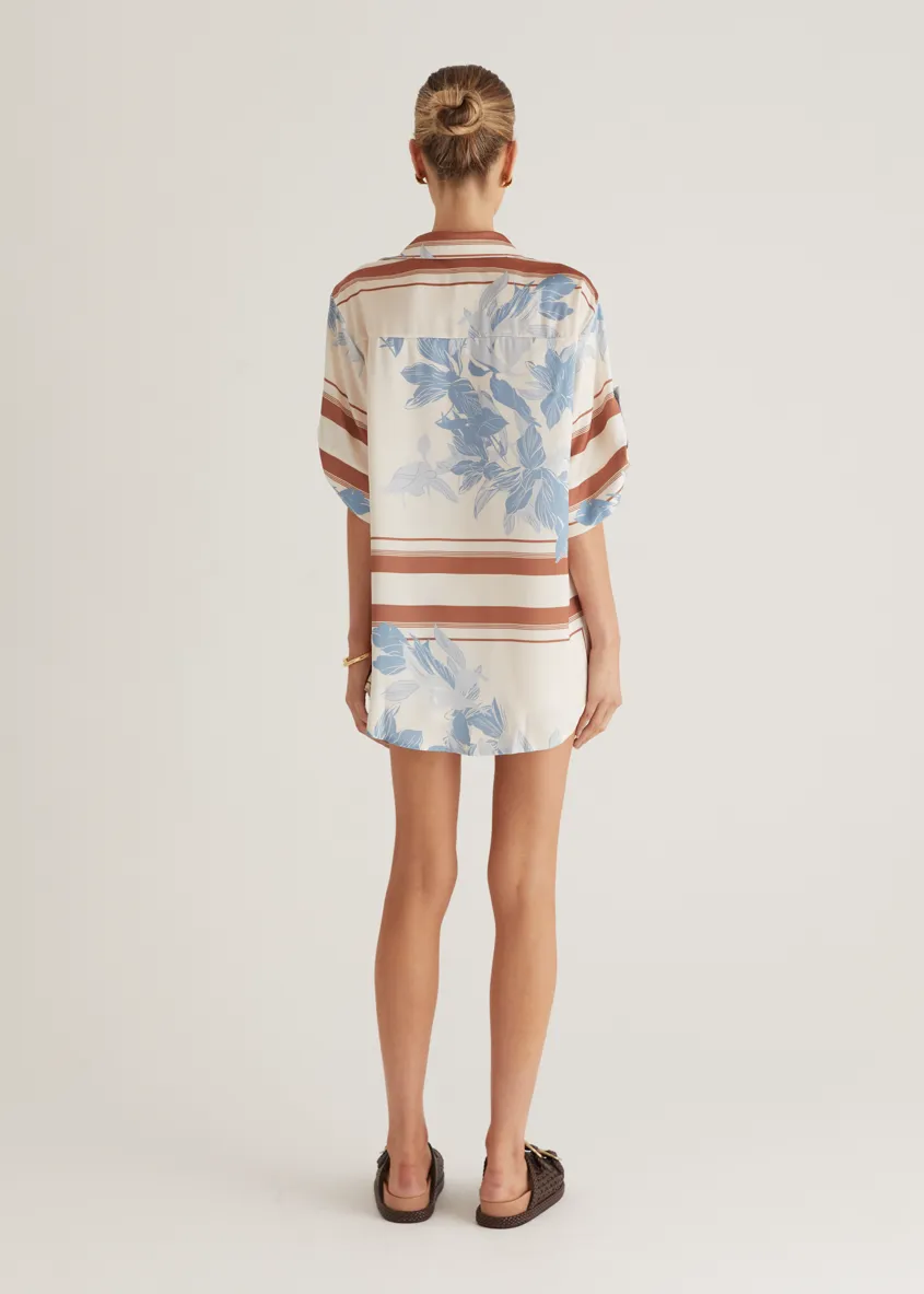 Kaycie Shorts - Blue Flowers