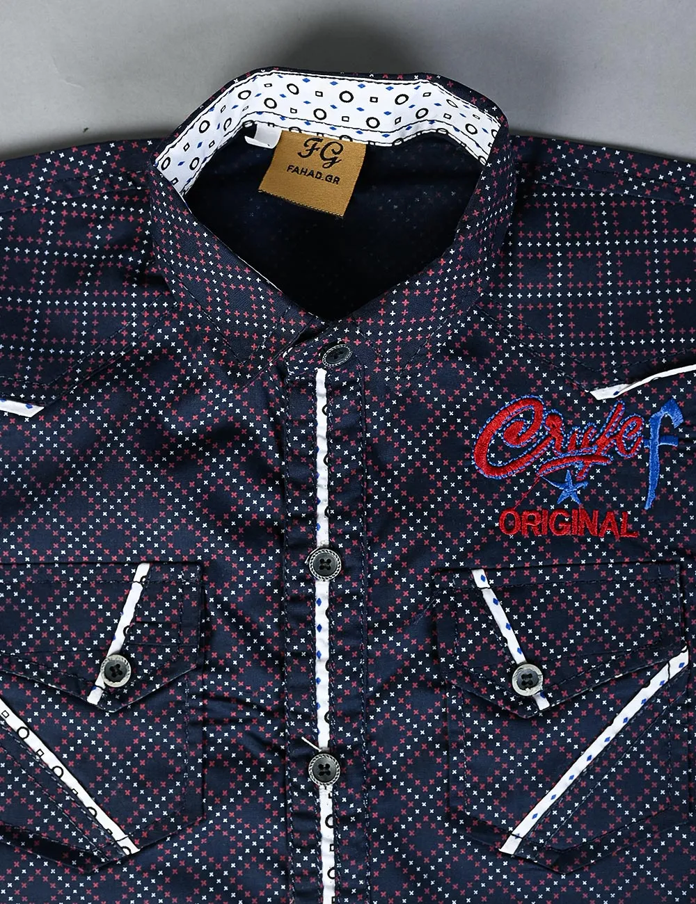 KBS-01 - NavyBlue - Kids Boys Shirts