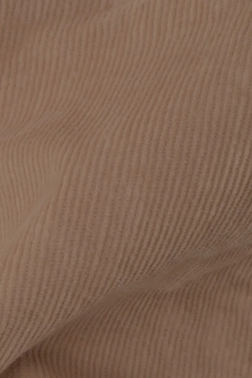 Khaki Corduroy Cargo Shorts