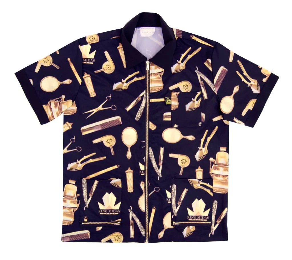 King Midas Barber Jacket (Golden Era/ Black & Gold)