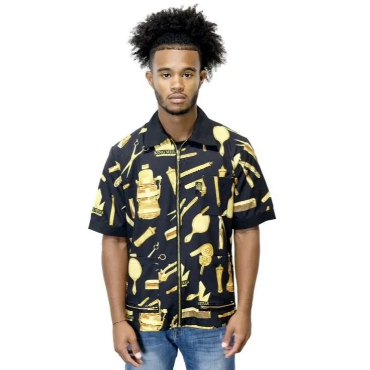 King Midas Barber Jacket (Golden Era/ Black & Gold)