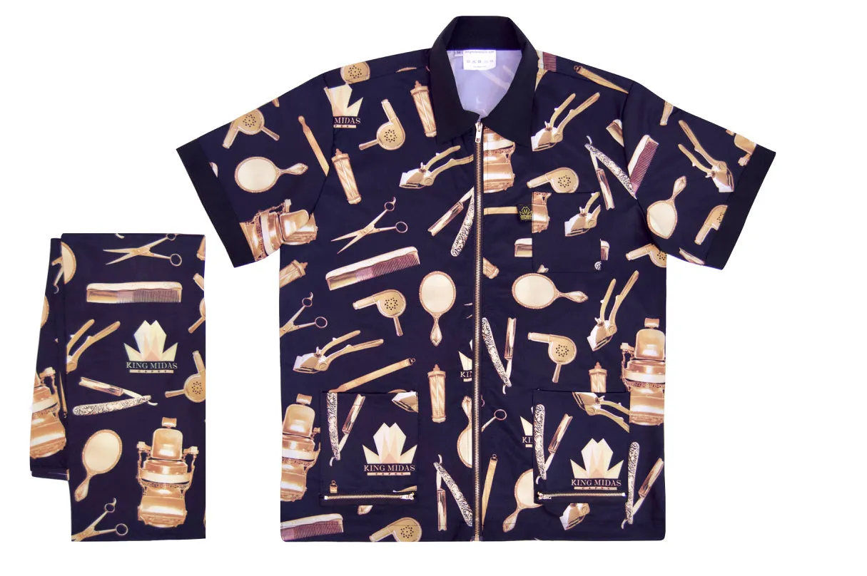 King Midas Barber Jacket (Golden Era/ Black & Gold)