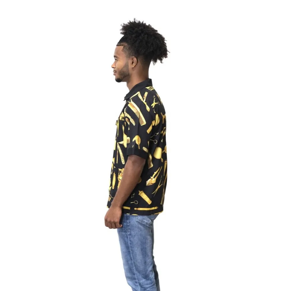 King Midas Barber Jacket (Golden Era/ Black & Gold)