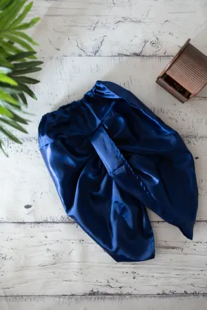 Klingaru Blue Satin Kanha Dhoti for Kurtas