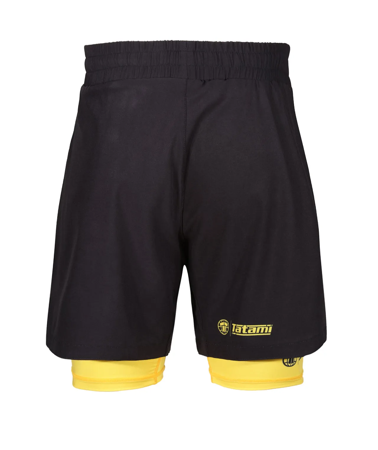 Ladies Dual Layer Grappling Shorts - Yellow