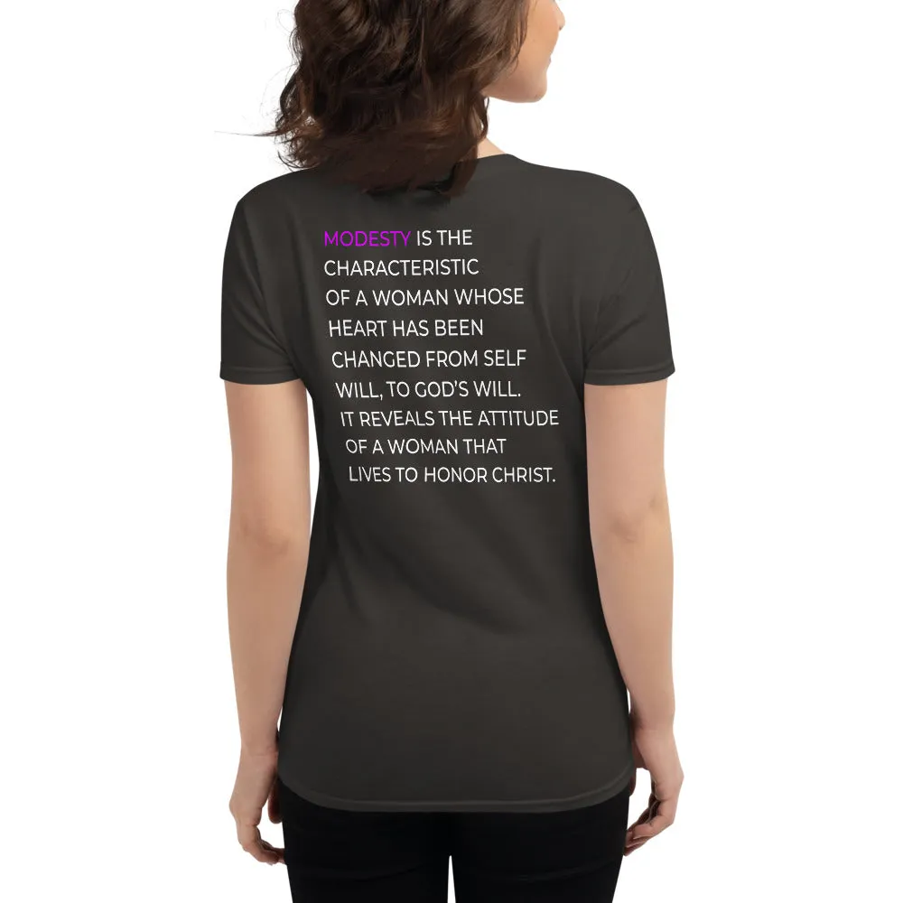 Ladies Modesty is Not A Bad Word Tee