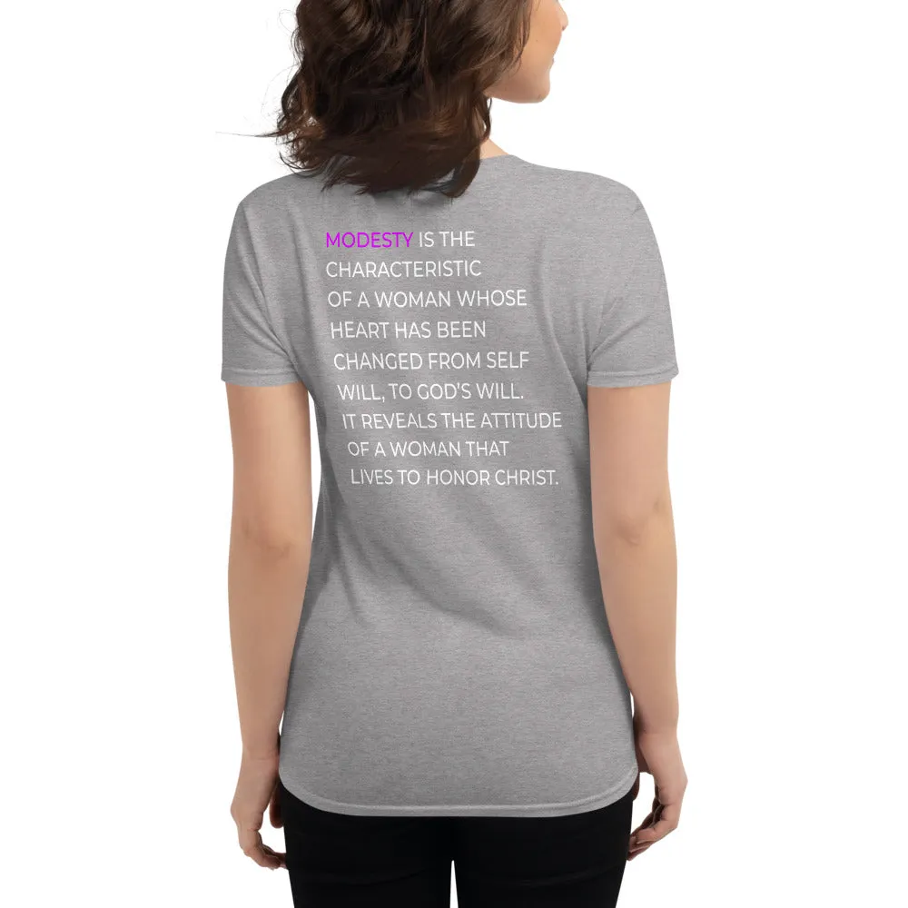 Ladies Modesty is Not A Bad Word Tee