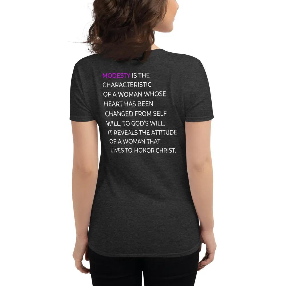 Ladies Modesty is Not A Bad Word Tee