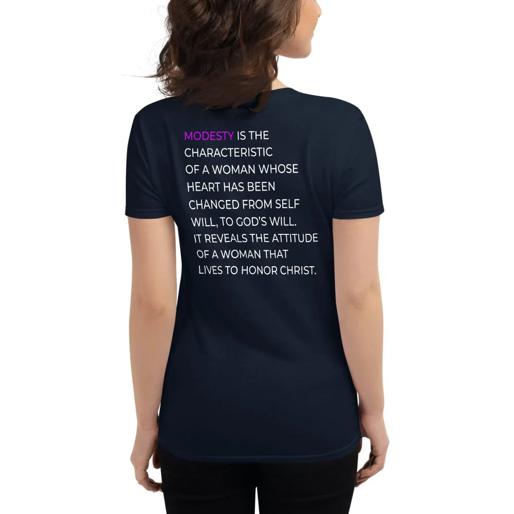 Ladies Modesty is Not A Bad Word Tee