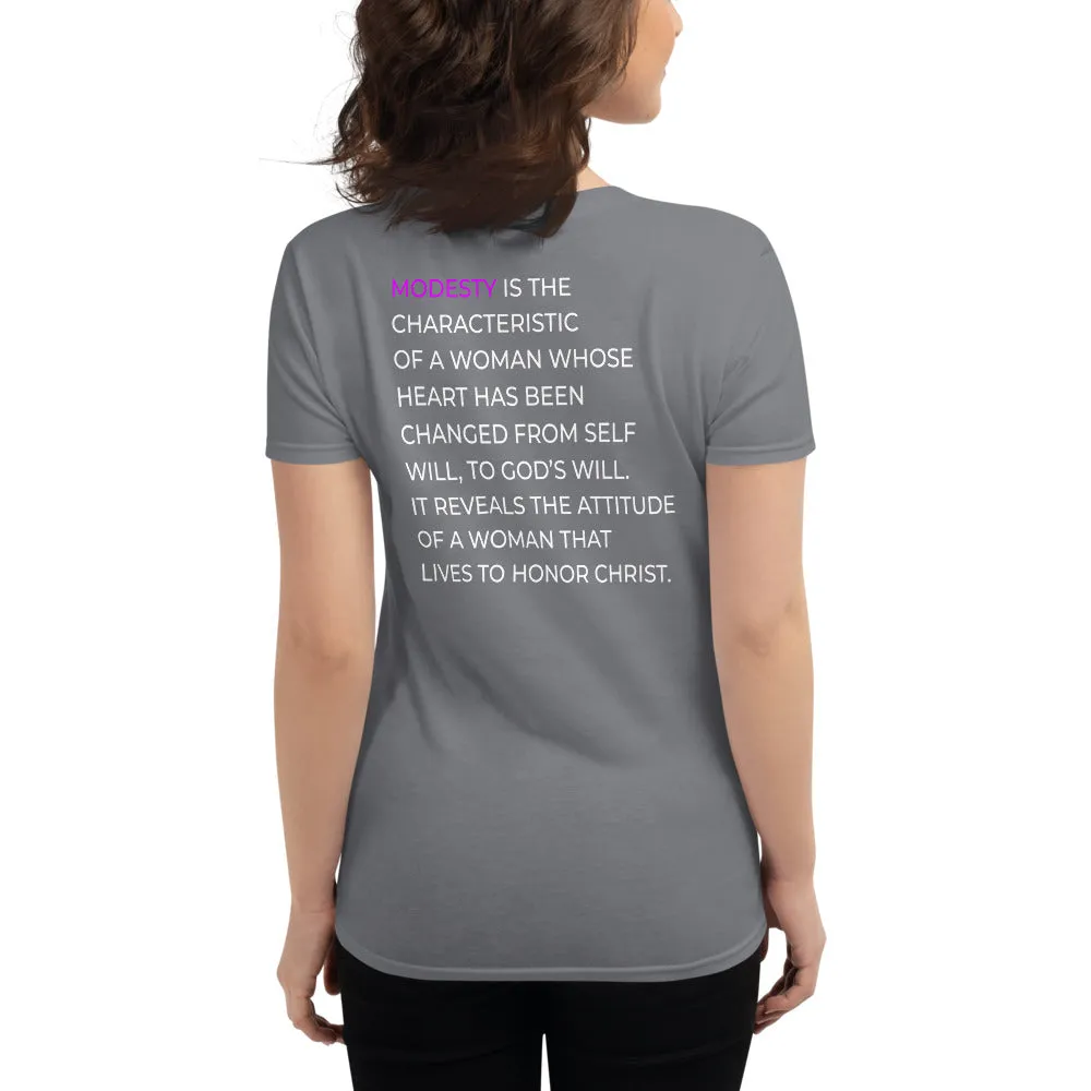 Ladies Modesty is Not A Bad Word Tee