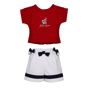 LAPIN HOUSE RED ANCHOR TOP & SHORTS