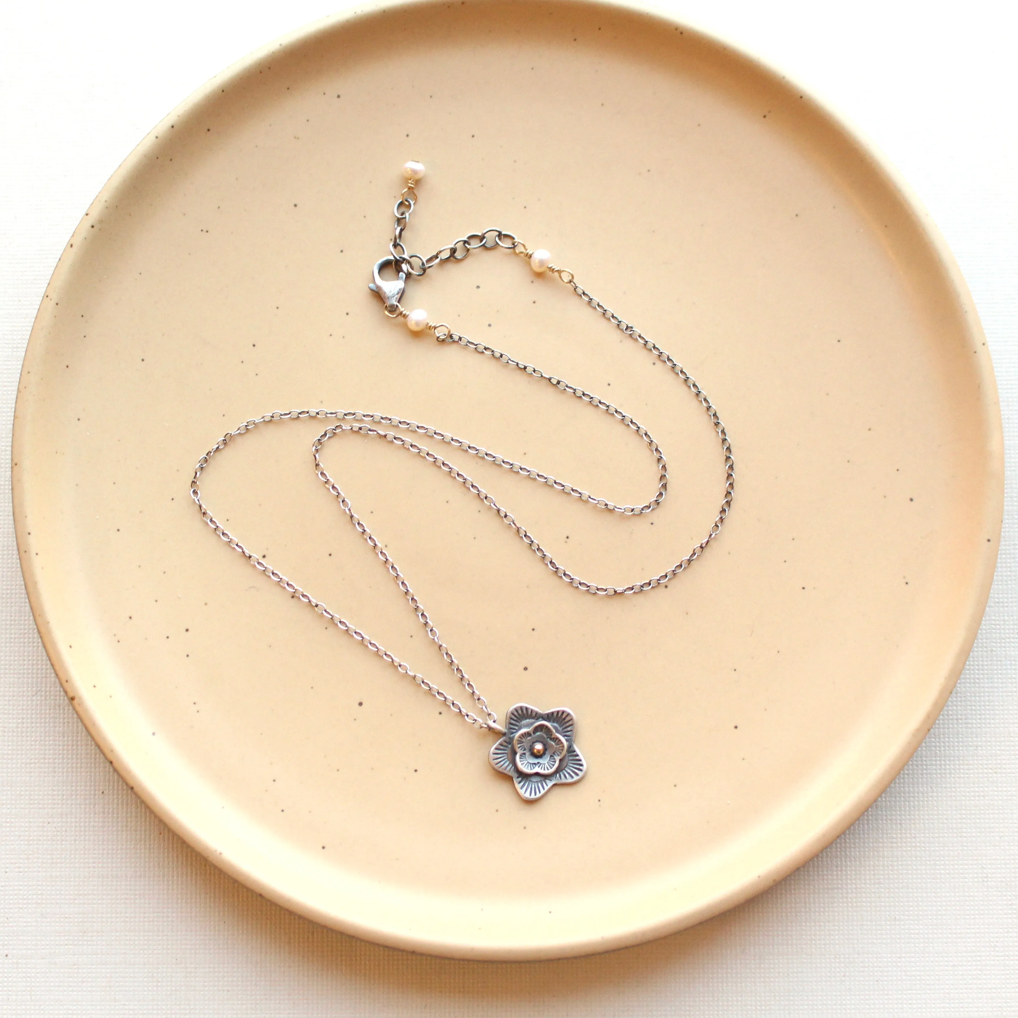 Layered Cactus Flower Necklace