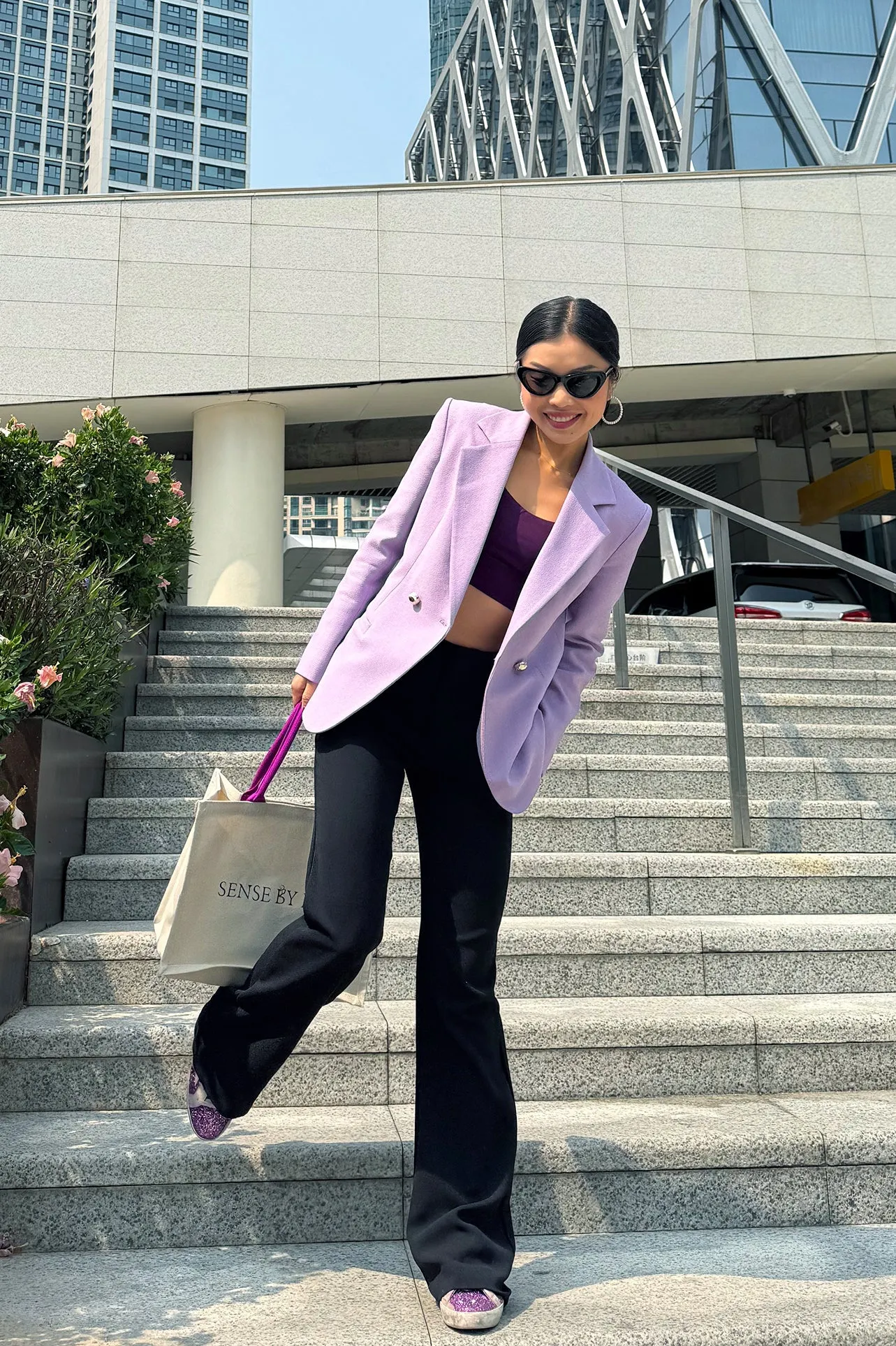 LILAC BOXY JACKET