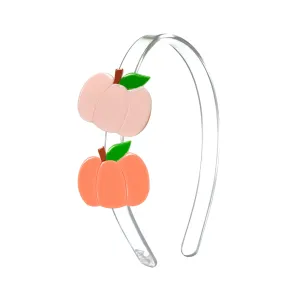Lilies & Roses Double Orange Pumpkins Headband