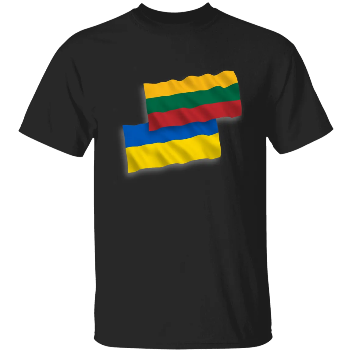 Lithuania Ukraine Flag - Boys/Girls Youth Classic Short Sleeve T-Shirt