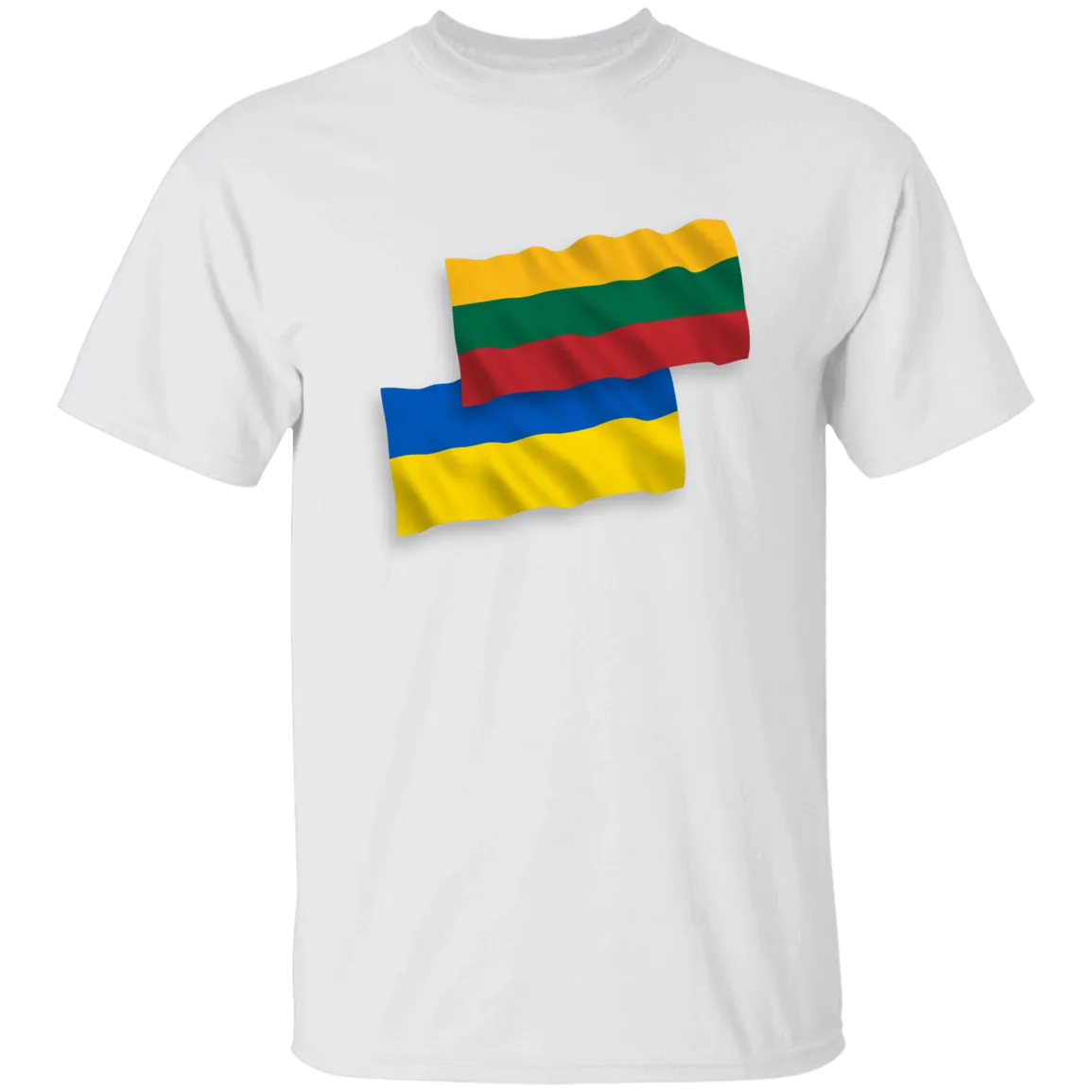 Lithuania Ukraine Flag - Boys/Girls Youth Classic Short Sleeve T-Shirt
