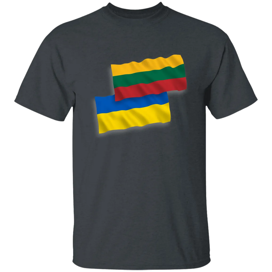 Lithuania Ukraine Flag - Boys/Girls Youth Classic Short Sleeve T-Shirt