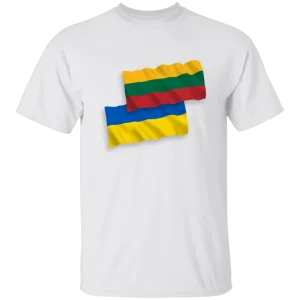 Lithuania Ukraine Flag - Boys/Girls Youth Classic Short Sleeve T-Shirt