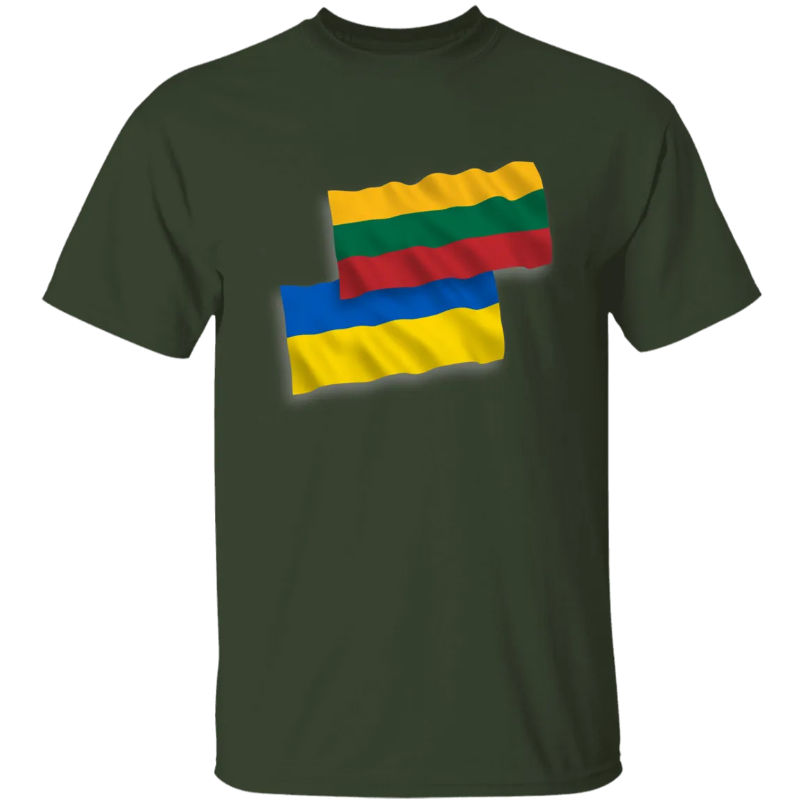 Lithuania Ukraine Flag - Boys/Girls Youth Classic Short Sleeve T-Shirt