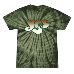 Logo Tie Dye Green Tee