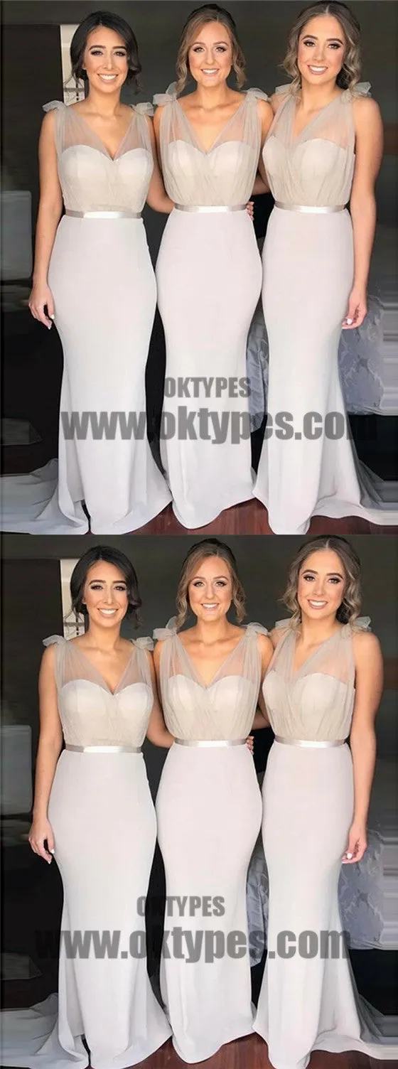 Long mermaid Bridesmaid Dresses, Jersey Bridesmaid Dresses, Charming Bridesmaid Dresses, TYP0351