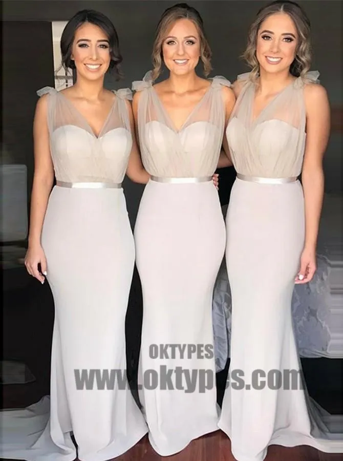 Long mermaid Bridesmaid Dresses, Jersey Bridesmaid Dresses, Charming Bridesmaid Dresses, TYP0351