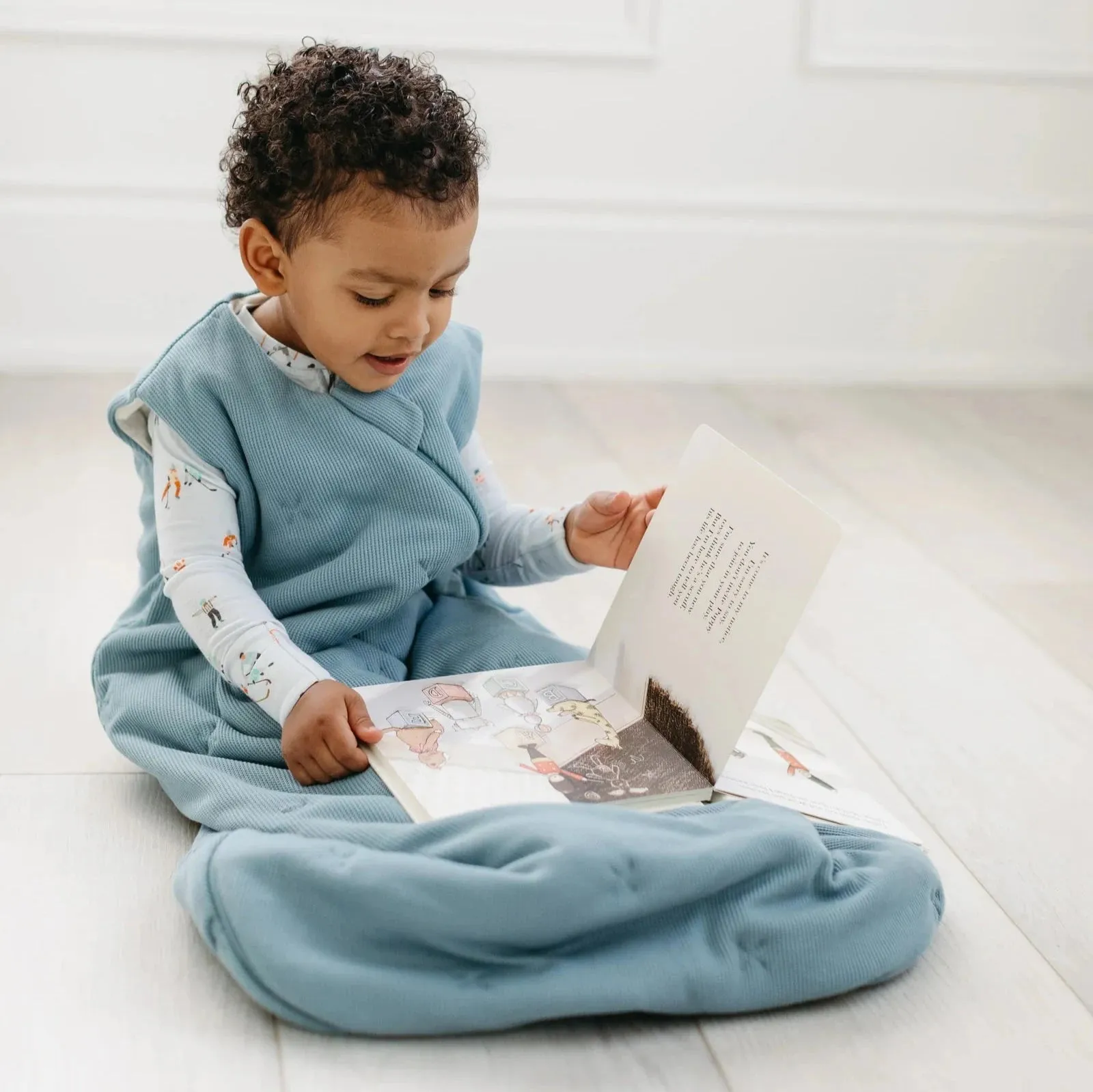 Loulou Lollipop Waffle Sleep Bag - Smoke Blue