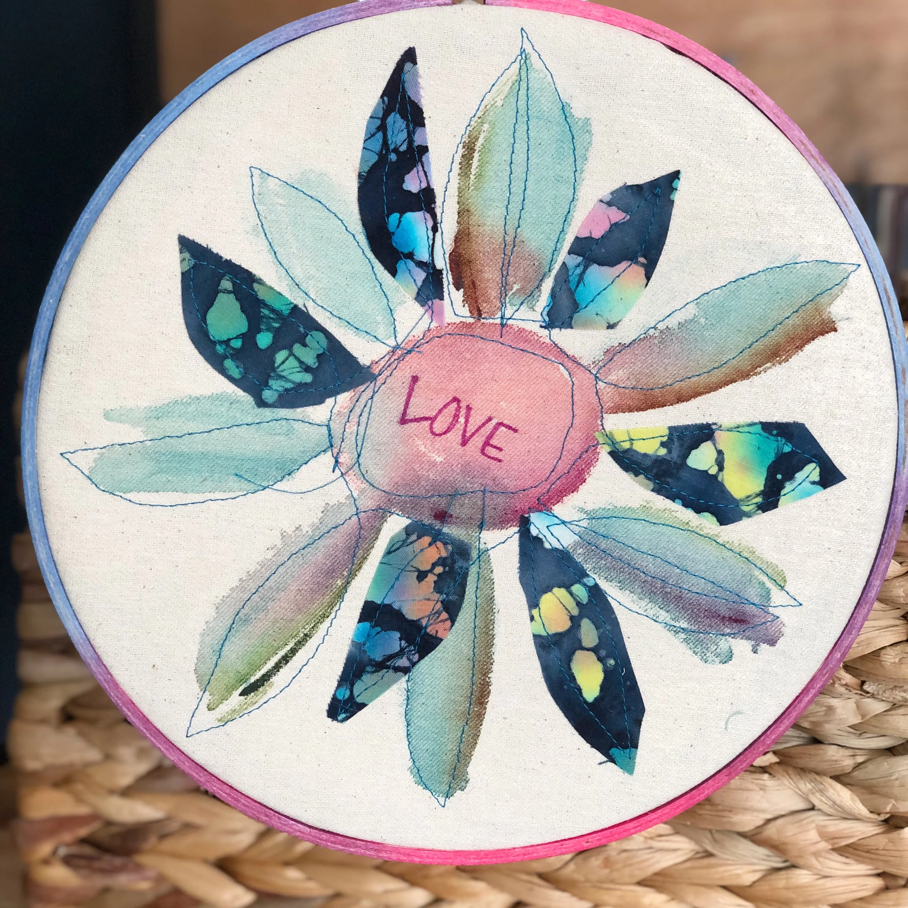 love - hoop art