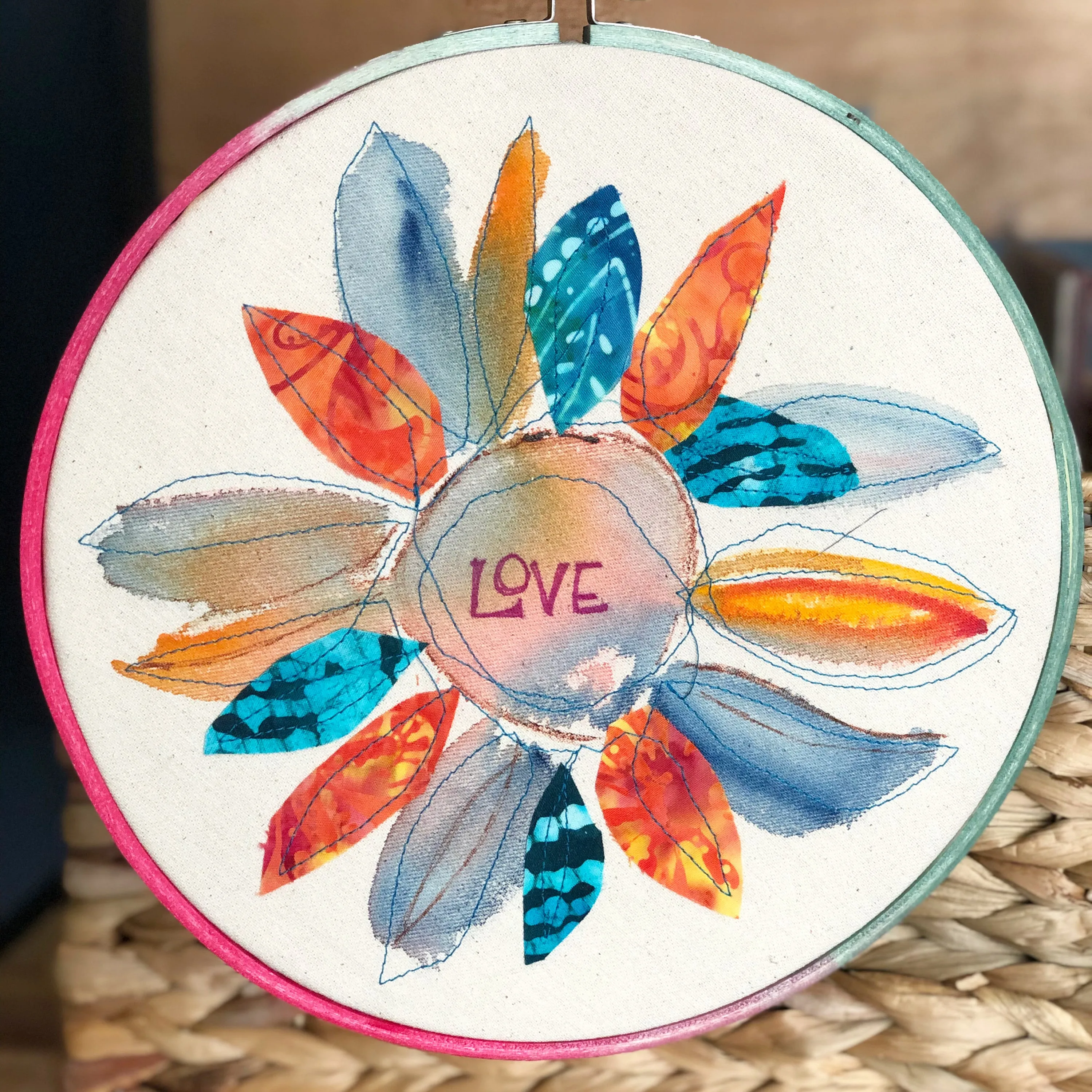 love - hoop art