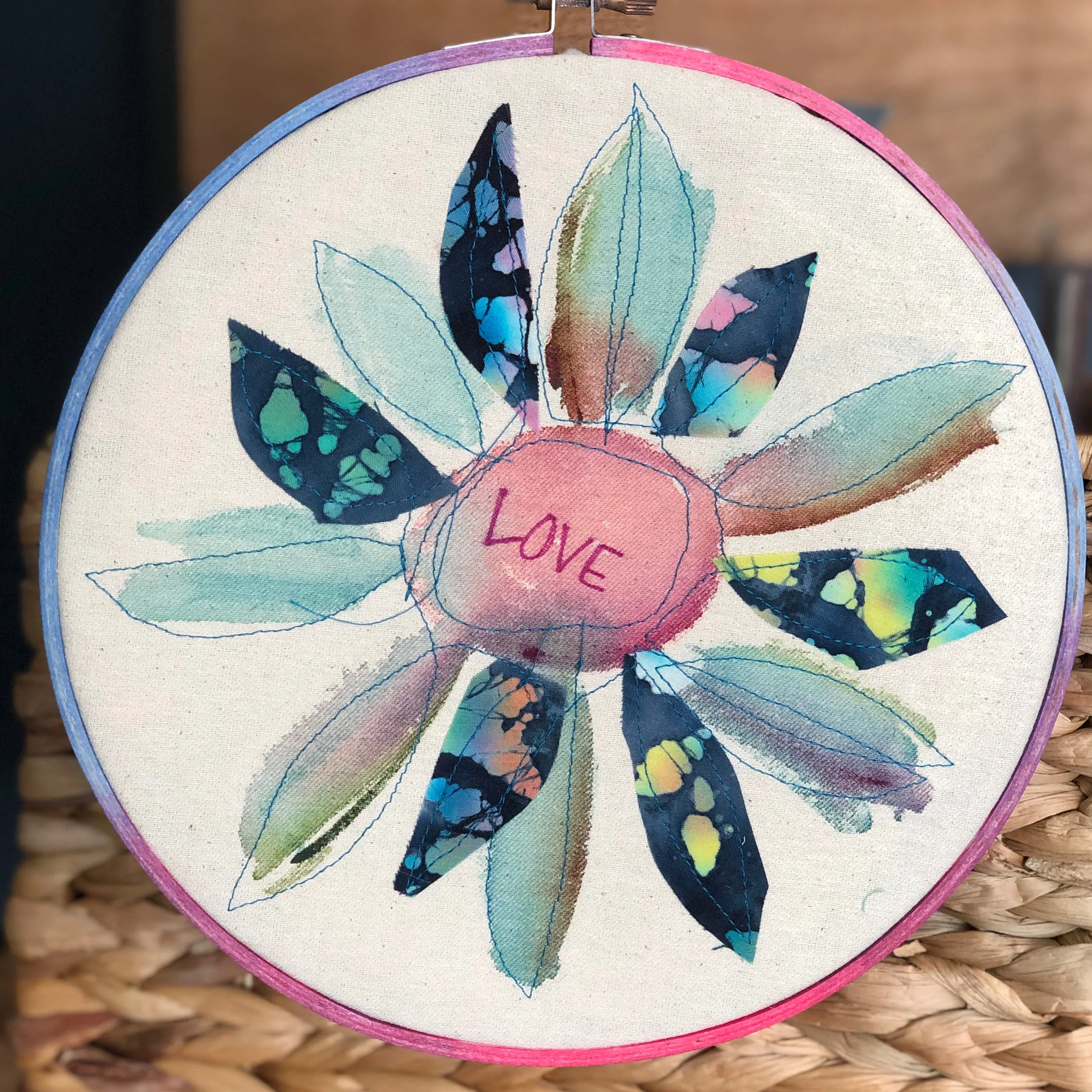 love - hoop art