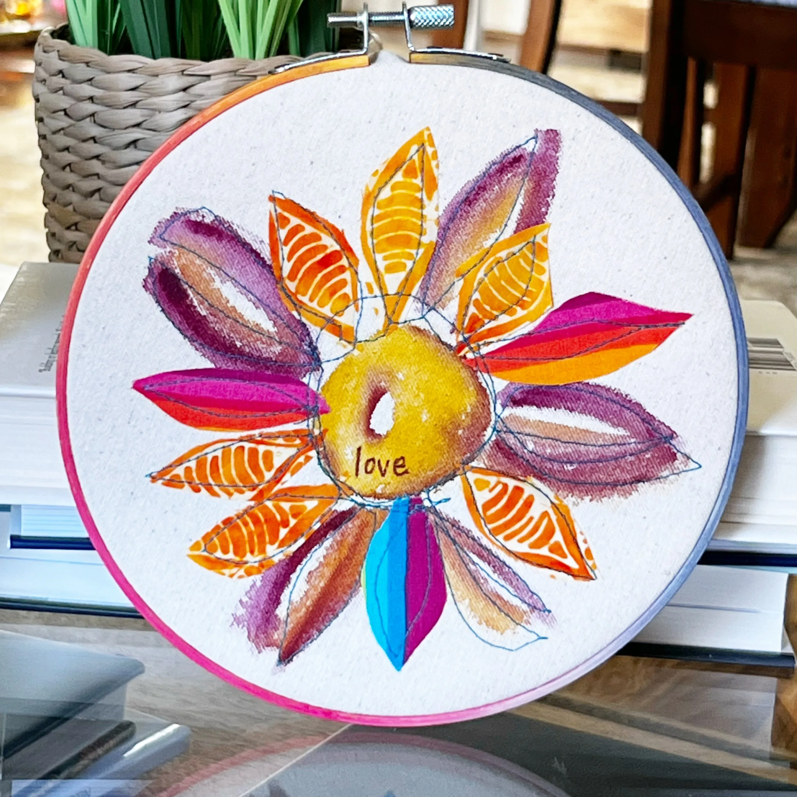 love - hoop art