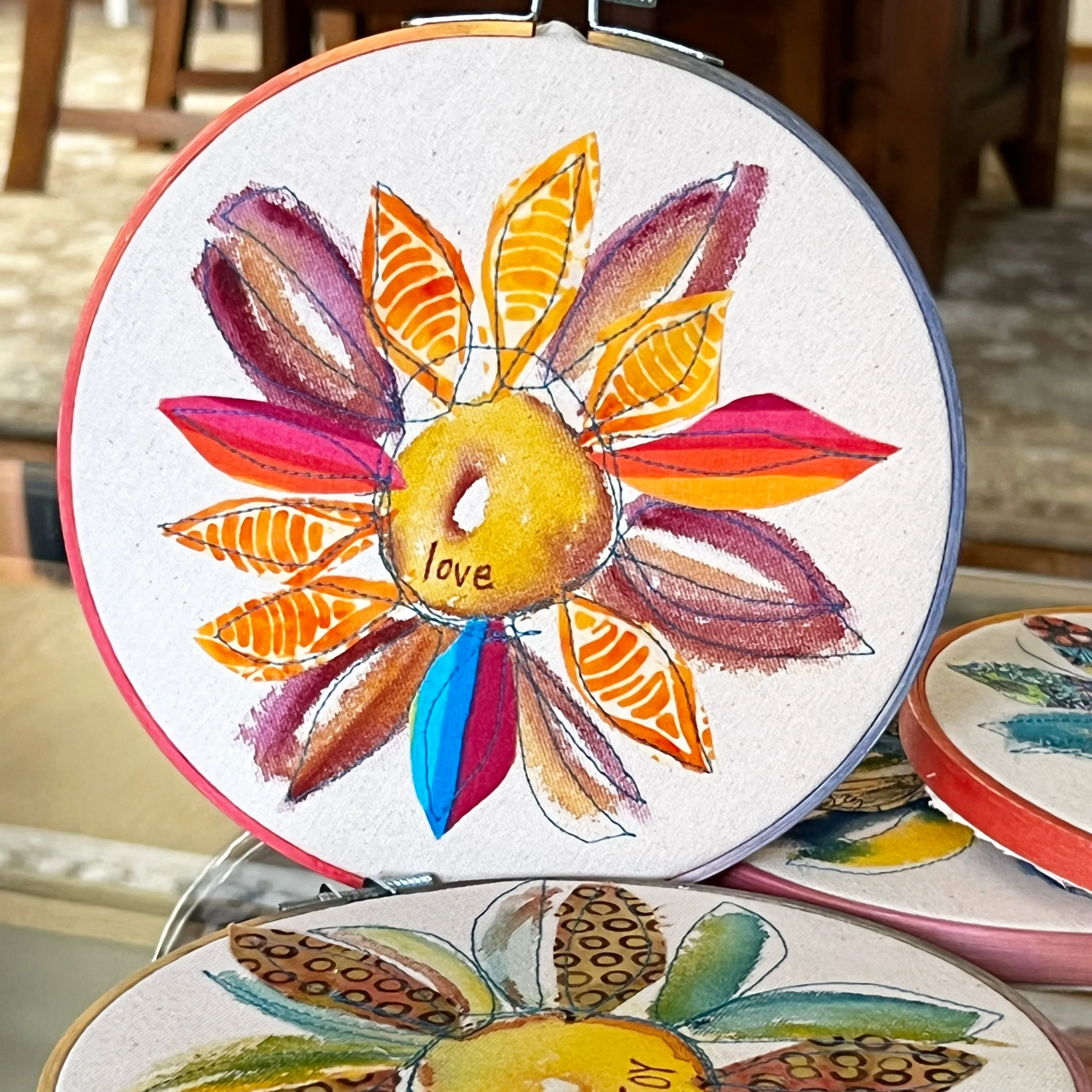 love - hoop art