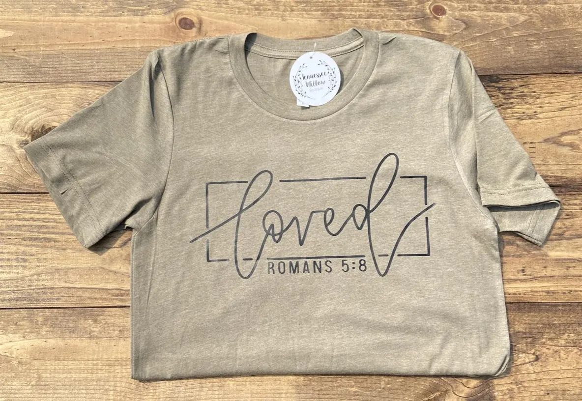 Loved Bleached Tee- Olive