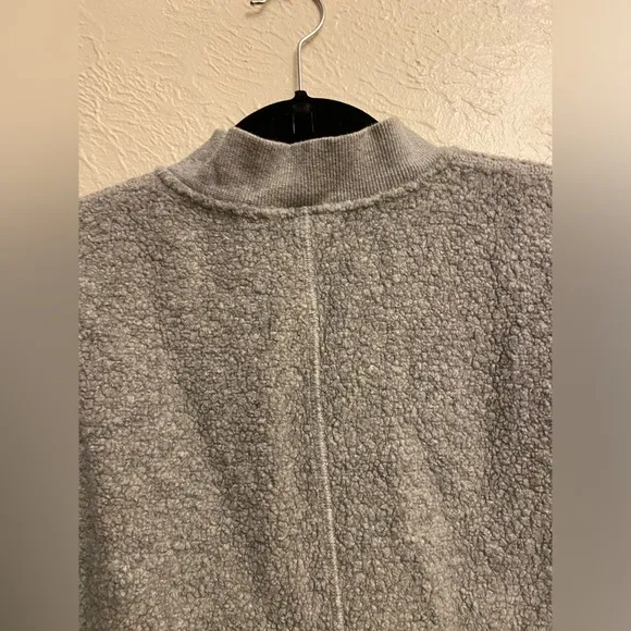 lululemon athletica Gray Bomber Jacket Sweater