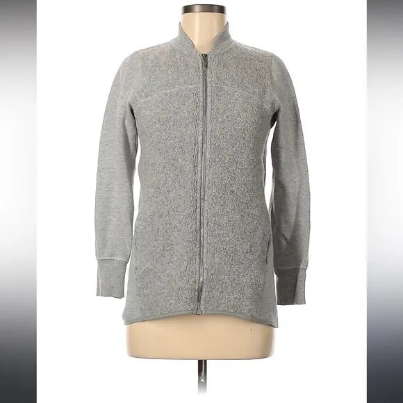 lululemon athletica Gray Bomber Jacket Sweater