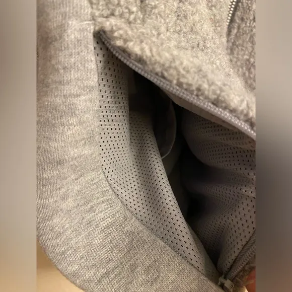 lululemon athletica Gray Bomber Jacket Sweater