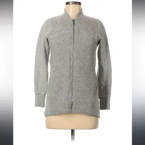 lululemon athletica Gray Bomber Jacket Sweater