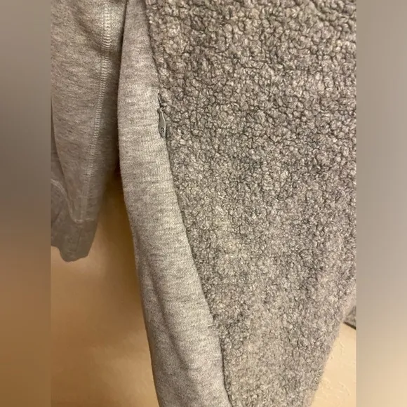 lululemon athletica Gray Bomber Jacket Sweater