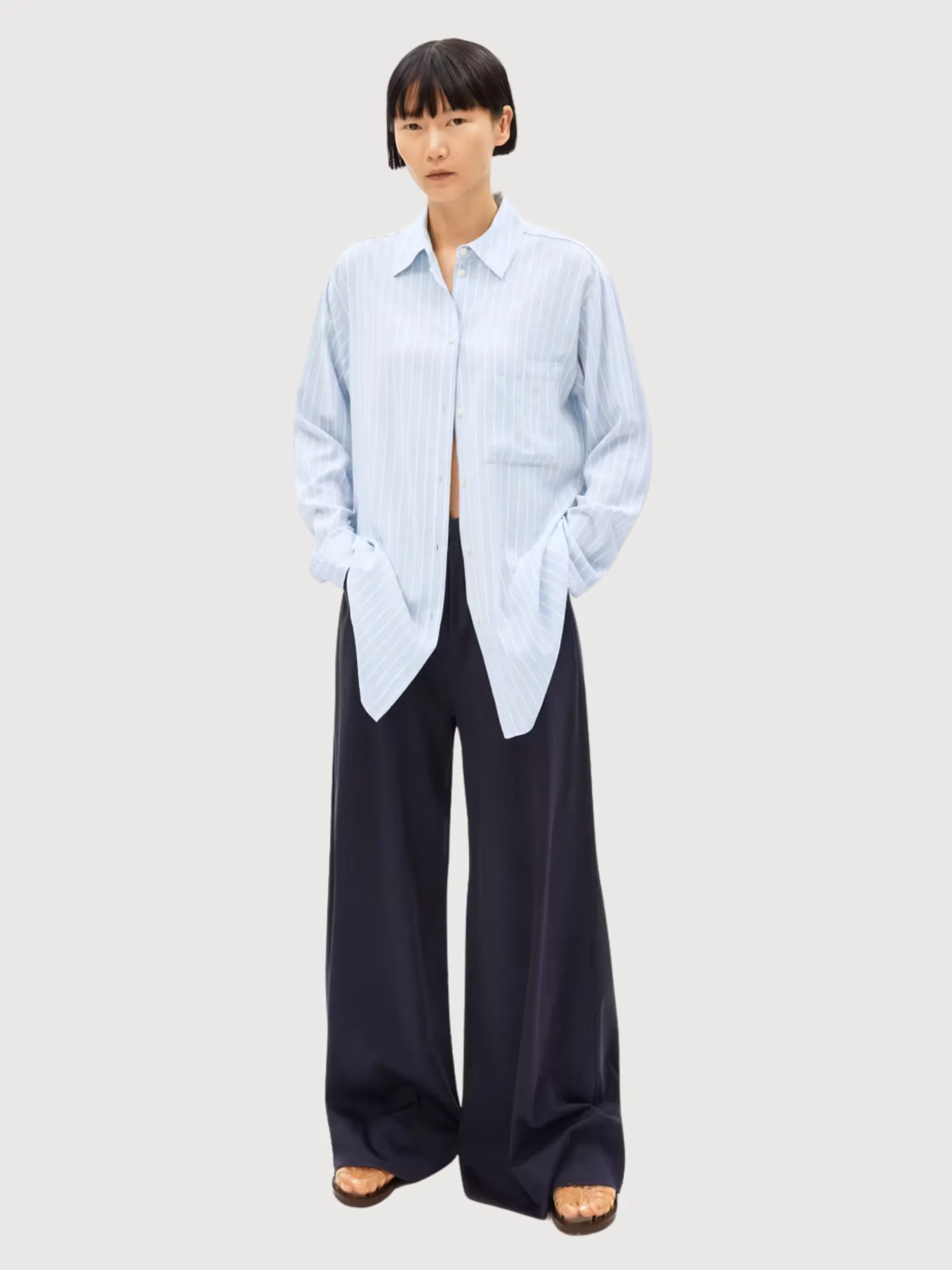 Maalgaa Lino Striped Woman Shirt | Armedangels