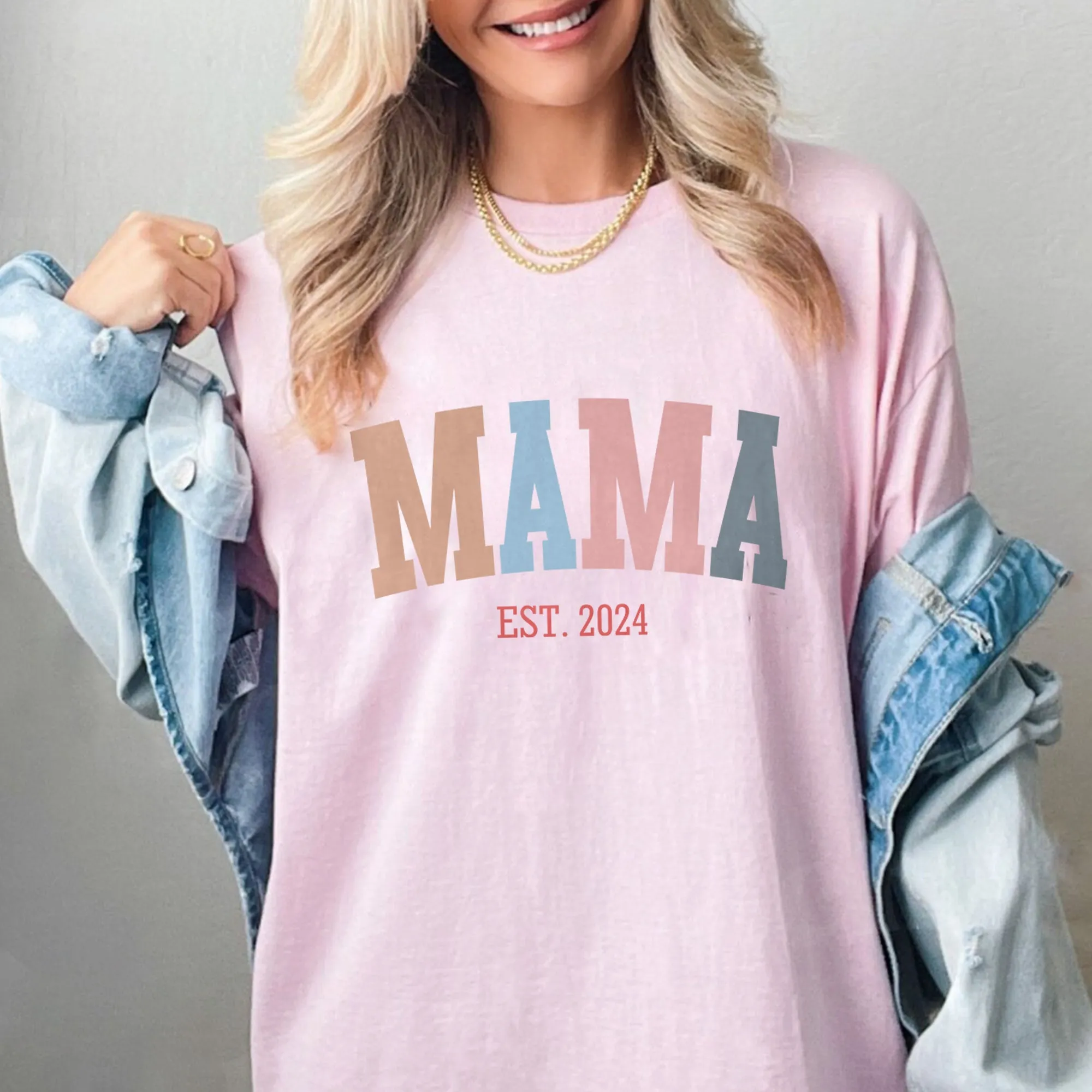 Mama Shirt For Mothers Day Gift From Daughter, Mama Tshirt For Birthday Gift For Her, Baby Shower Gift Christmas Gift For Mom